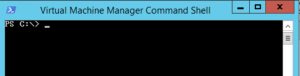 Virtual Machine Manager Command Shellを立ち上げる
